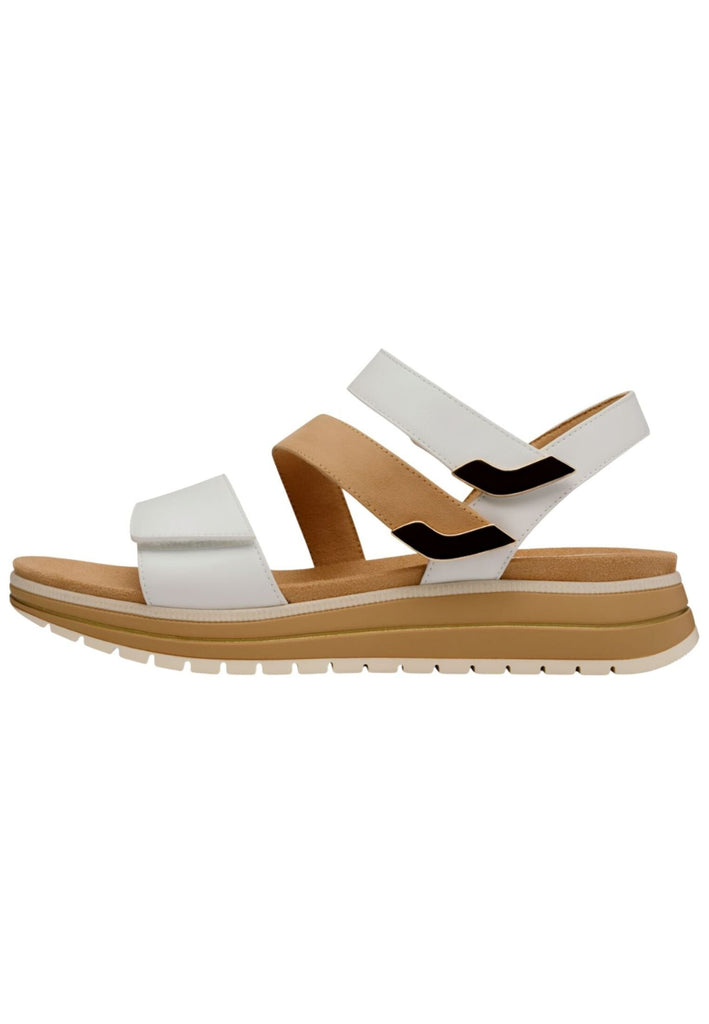 Sandalen Marco Tozzi Sandalen Lederimitat/Textil Weiß