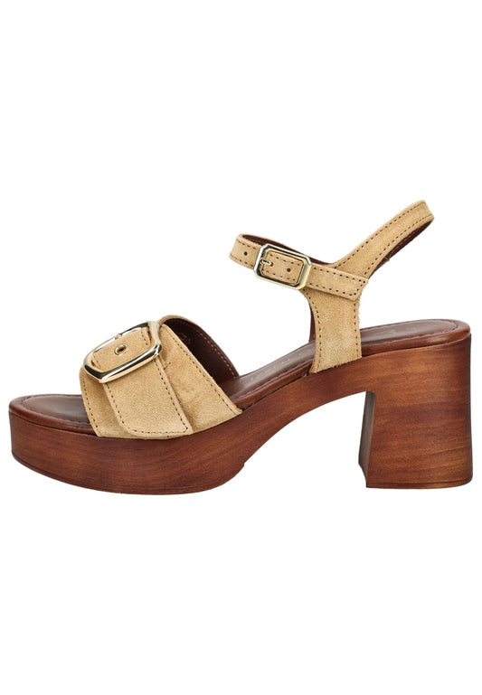 Marco Tozzi Sandalen Veloursleder Natur