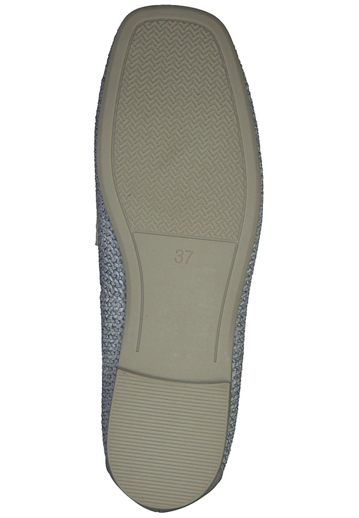 Marco Tozzi Slipper Lederimitat/Textil Hellblau