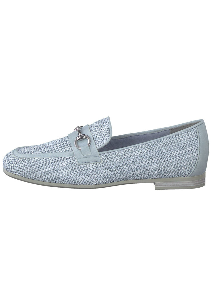 Marco Tozzi Slipper Lederimitat/Textil Hellblau