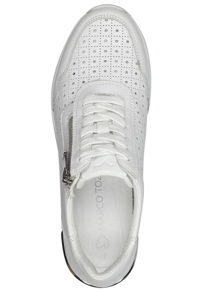 Marco Tozzi Sneaker Leder/Synthetik Weiß