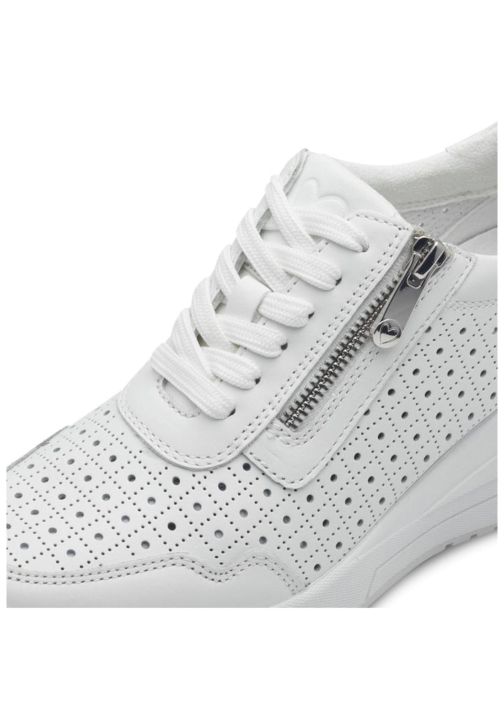 Marco Tozzi Sneaker Leder/Synthetik Weiß