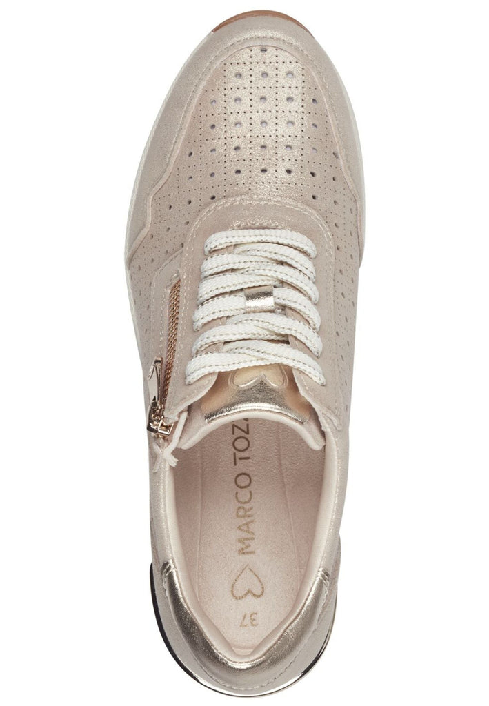 Marco Tozzi Sneaker Leder/Textil Platinum