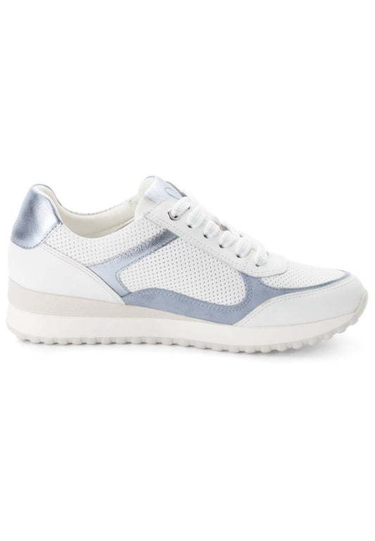 Marco Tozzi Sneaker Leder/Textil Weiß/Blau