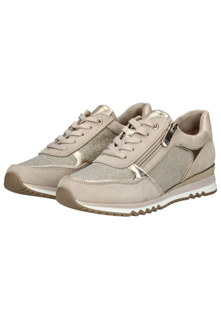 Marco Tozzi Sneaker Lederimitat/Textil Beige/Gold