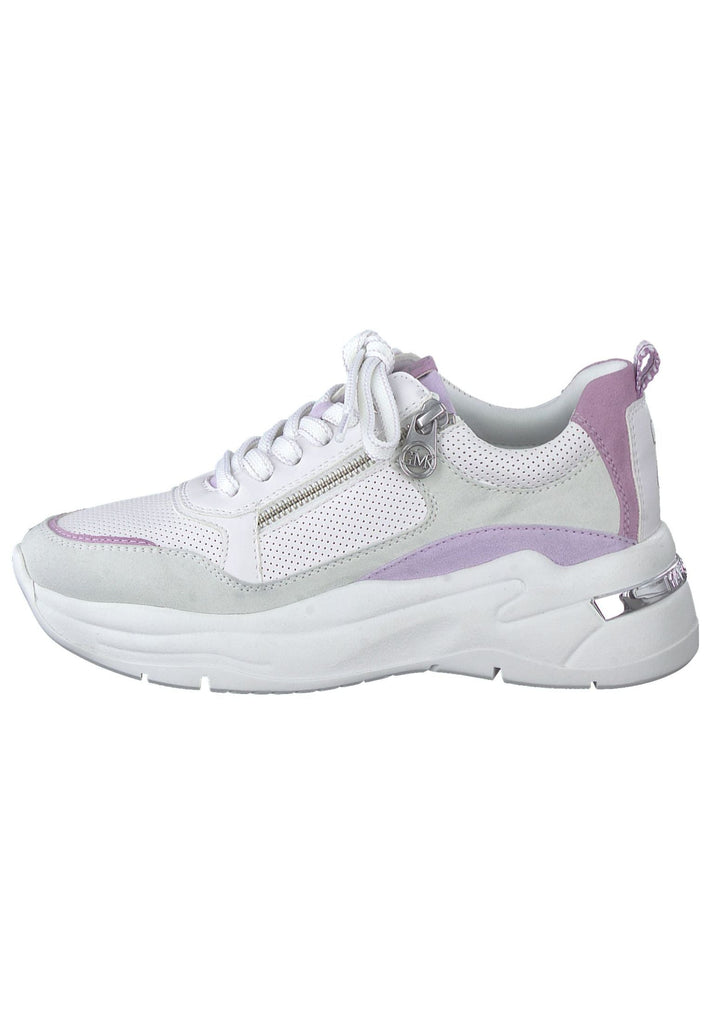 Marco Tozzi Sneaker Lederimitat/Textil Weiß/Lila