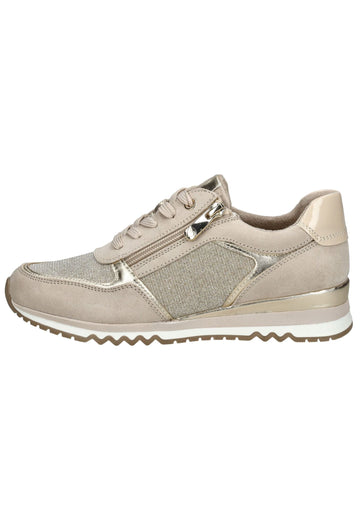 Sneaker Marco Tozzi Sneaker Lederimitat/Textil Beige/Gold