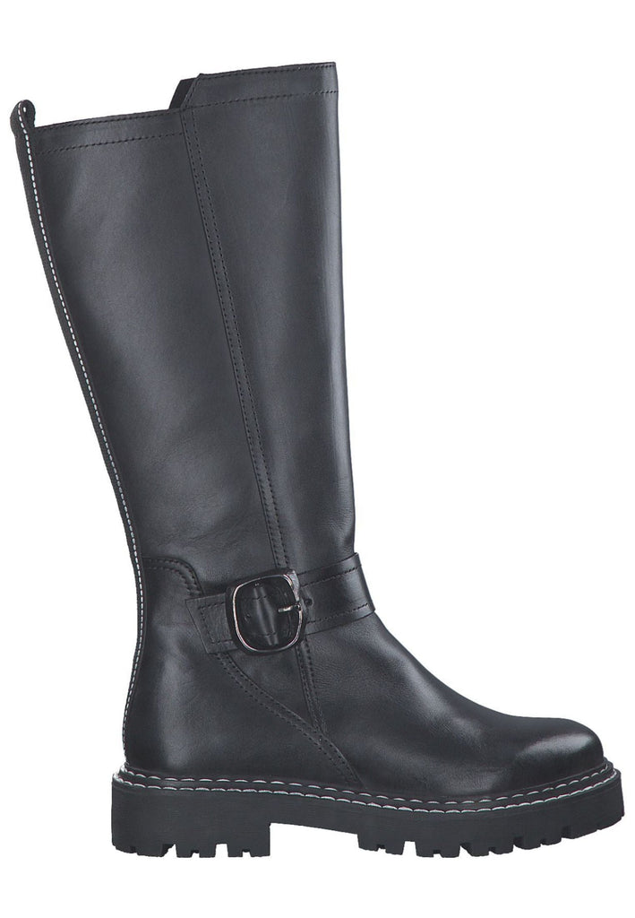 Marco Tozzi Stiefel Leder Schwarz