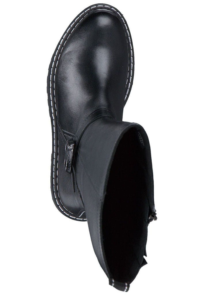 Marco Tozzi Stiefel Leder Schwarz