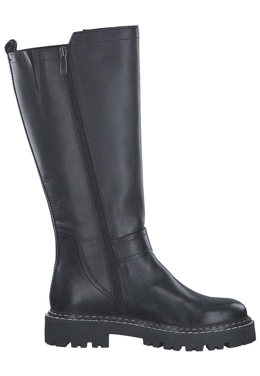 Marco Tozzi Stiefel Leder Schwarz