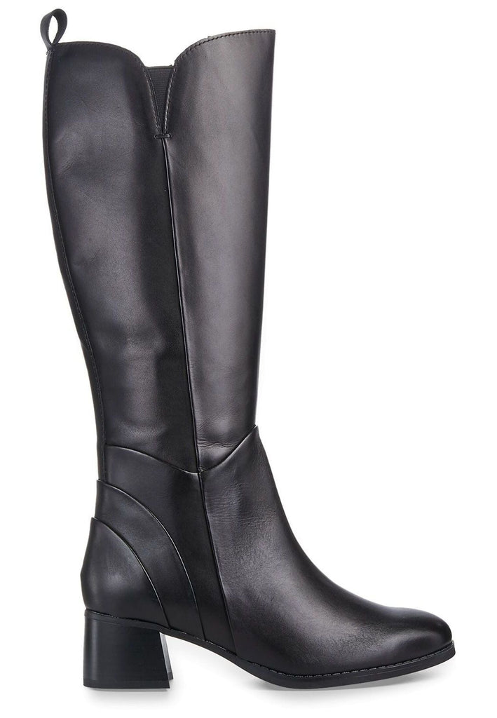 Marco Tozzi Stiefel Leder Schwarz Warmfutter