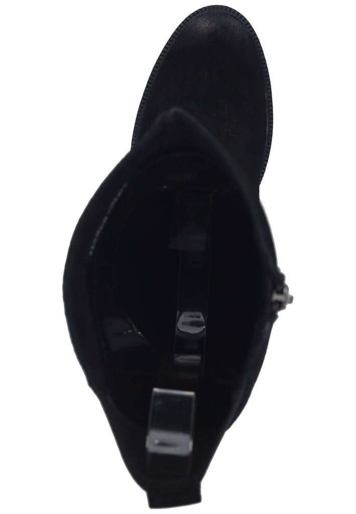 Marco Tozzi Stiefel Veloursleder Schwarz