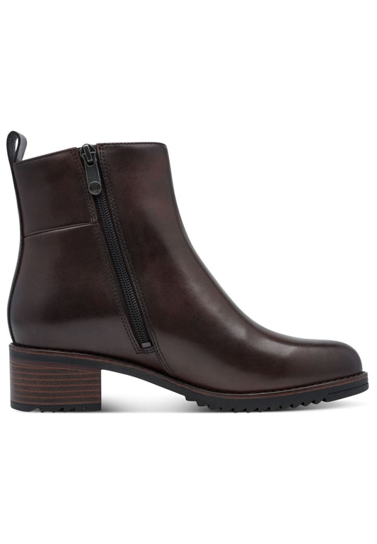 Marco Tozzi Stiefelette Leder Mocca