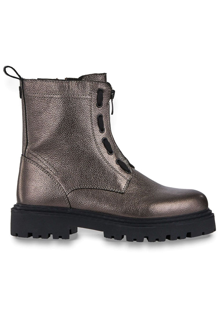 Marco Tozzi Stiefelette Leder Pewter