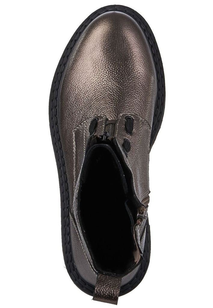 Marco Tozzi Stiefelette Leder Pewter