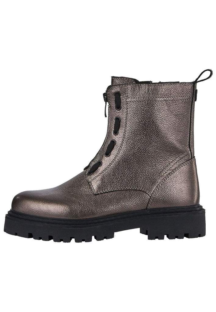Marco Tozzi Stiefelette Leder Pewter