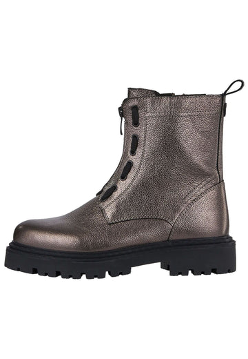 Marco Tozzi Stiefelette Leder Pewter