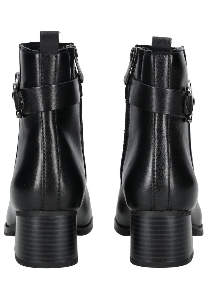 Marco Tozzi Stiefelette Leder Schwarz Warmfutter