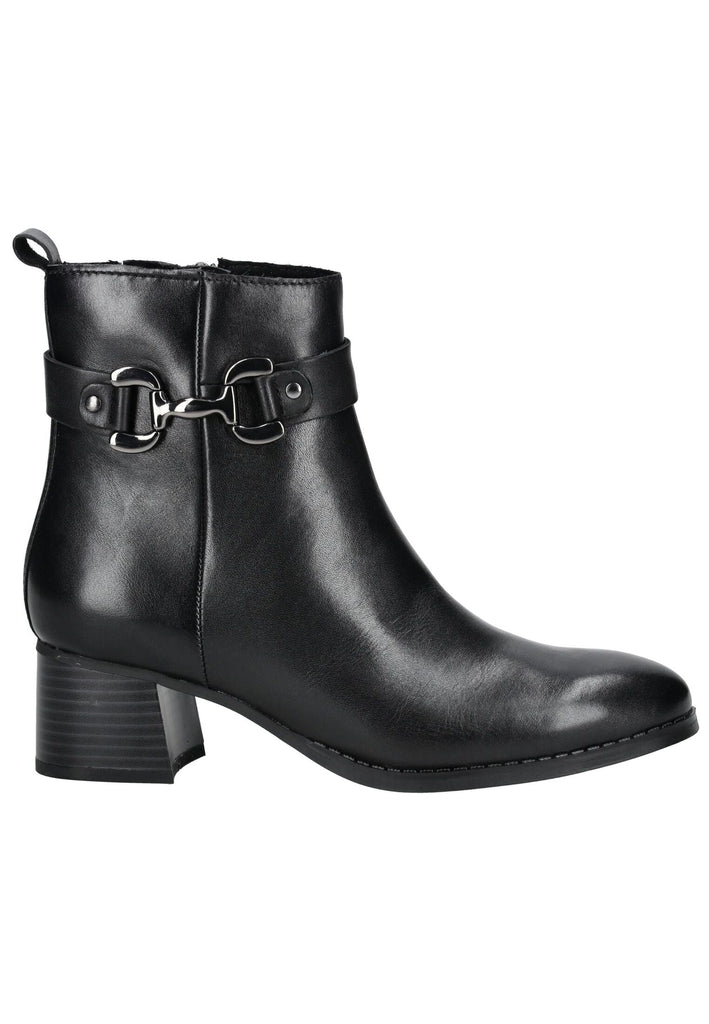 Marco Tozzi Stiefelette Leder Schwarz Warmfutter