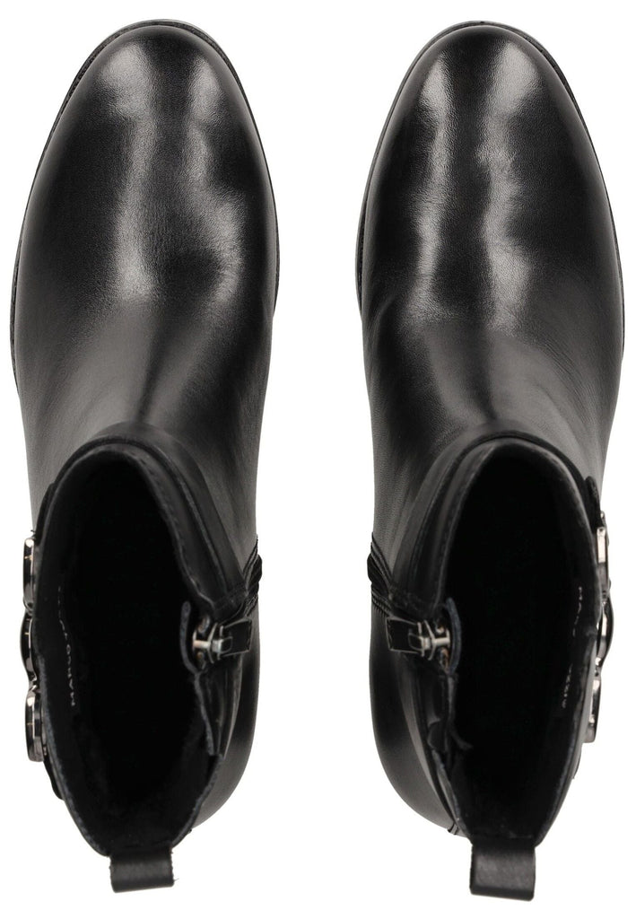 Marco Tozzi Stiefelette Leder Schwarz Warmfutter