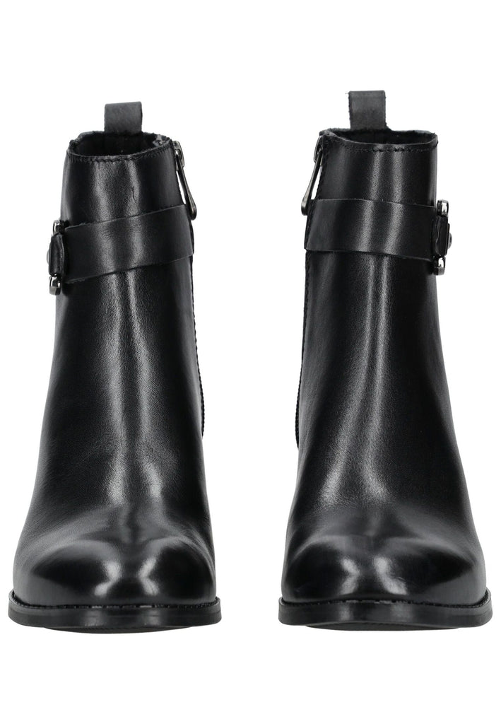 Marco Tozzi Stiefelette Leder Schwarz Warmfutter