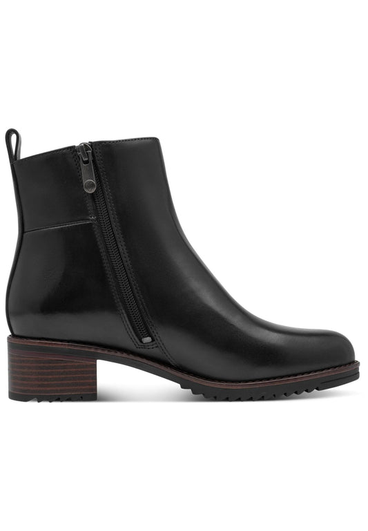 Marco Tozzi Stiefelette Leder/Synthetik Schwarz
