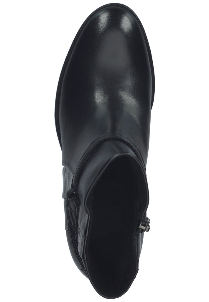 Marco Tozzi Stiefelette Leder/Synthetik Schwarz Kombi