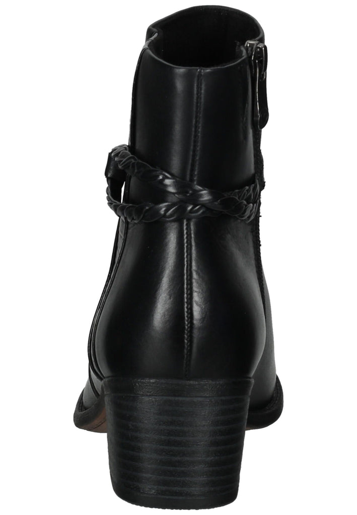 Marco Tozzi Stiefelette Leder/Synthetik Schwarz Kombi
