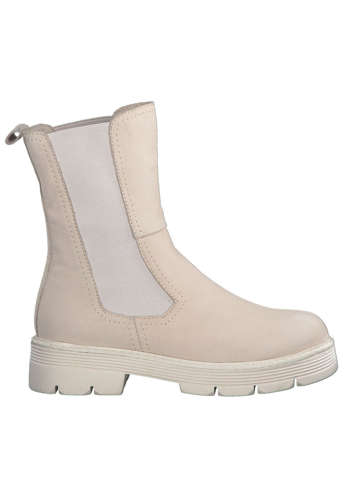 Marco Tozzi Stiefelette Leder/Textil Cream