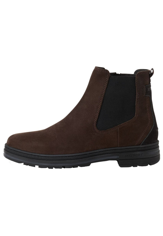 Marco Tozzi Stiefelette Leder/Textil Dunkelbraun