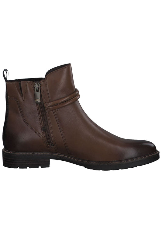Marco Tozzi Stiefelette Leder/Textil Muscat