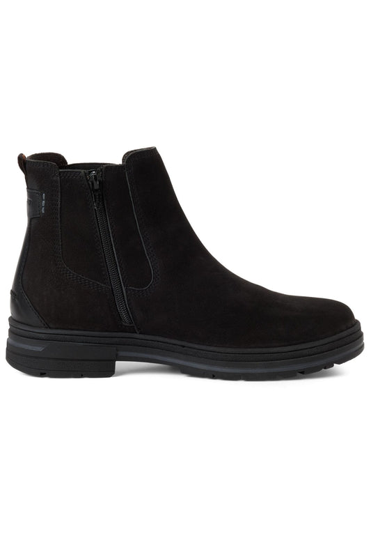 Marco Tozzi Stiefelette Leder/Textil Schwarz
