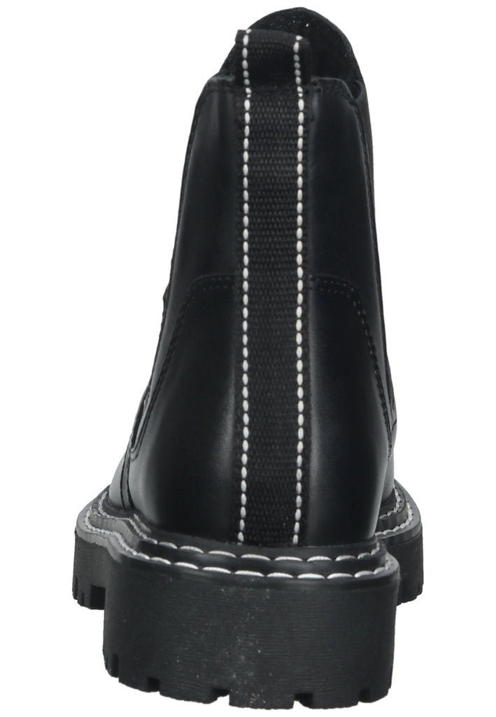 Marco Tozzi Stiefelette Leder/Textil Schwarz Warmfutter