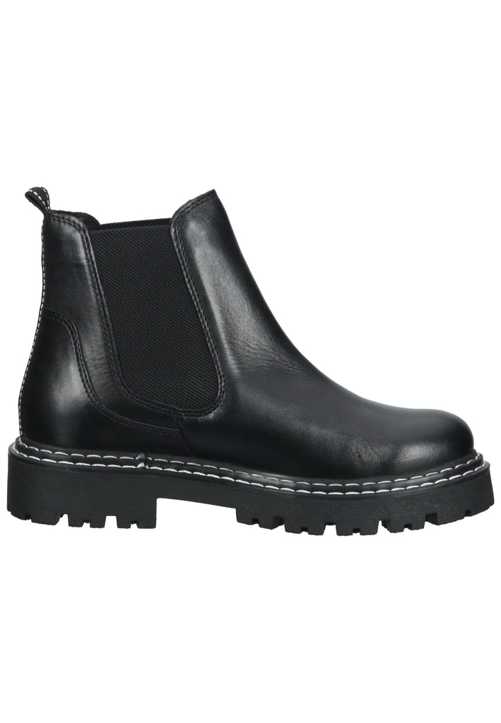 Marco Tozzi Stiefelette Leder/Textil Schwarz Warmfutter