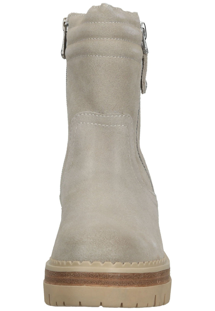 Marco Tozzi Stiefelette Leder Weiß Warmfutter