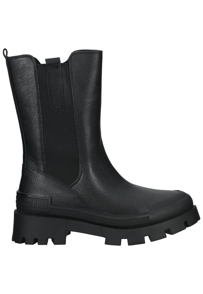 Marco Tozzi Stiefelette Lederimitat Schwarz