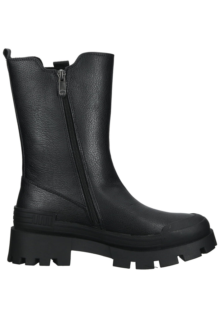 Marco Tozzi Stiefelette Lederimitat Schwarz
