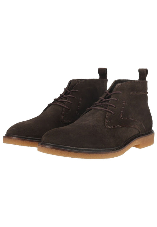Marco Tozzi Stiefelette Veloursleder Dunkelbraun