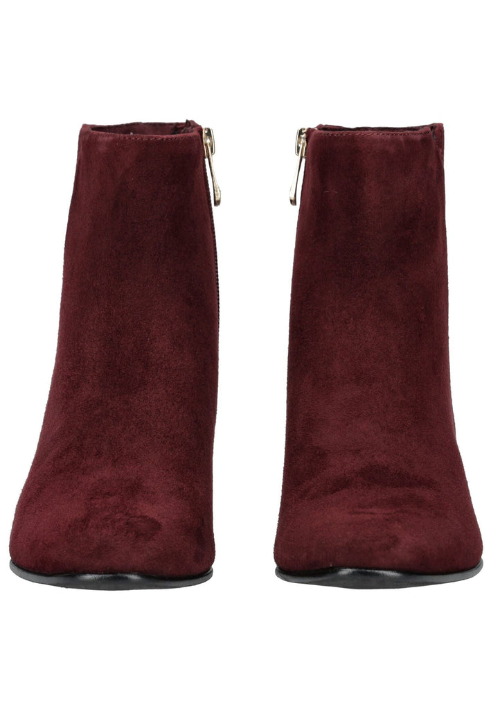 Marco Tozzi Stiefelette Veloursleder Dunkelrot Warmfutter