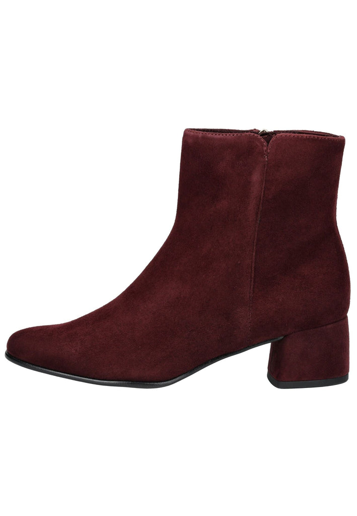 Marco Tozzi Stiefelette Veloursleder Dunkelrot Warmfutter