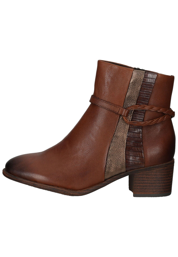 Stiefeletten Marco Tozzi Stiefelette Leder/Synthetik Cognac