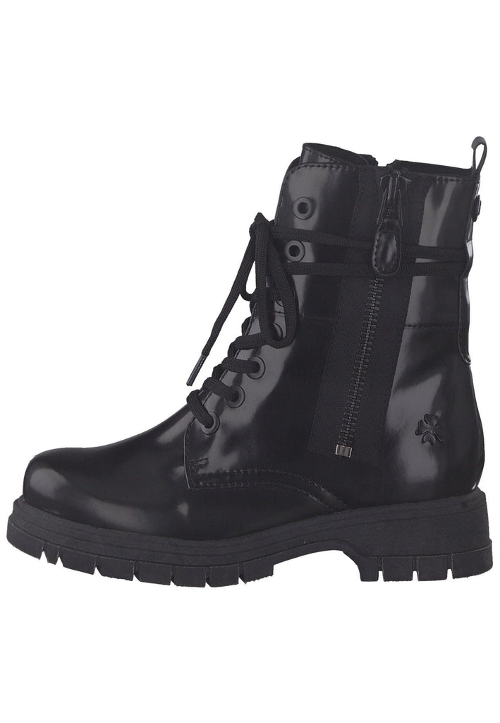 Stiefeletten Marco Tozzi Stiefelette Lederimitat Schwarz