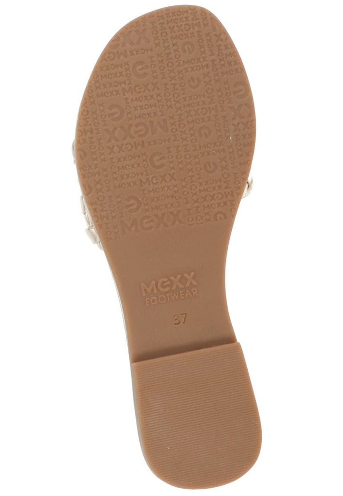 Mexx Pantoletten Leder Gold