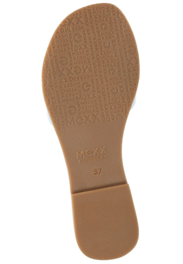 Mexx Pantoletten Leder Hellblau