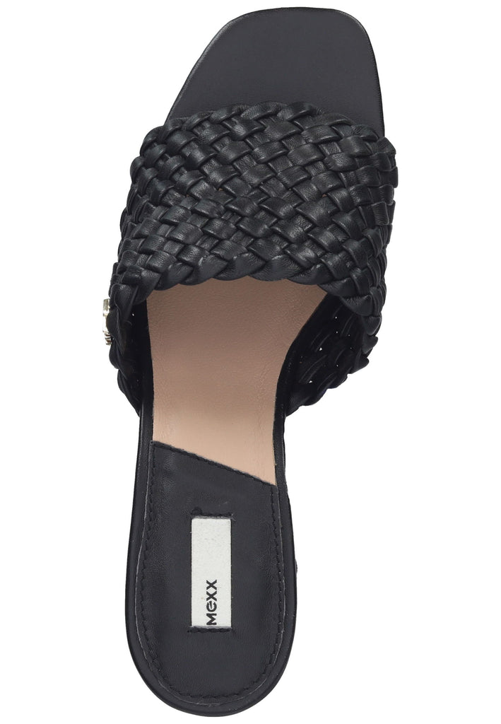 Mexx Pantoletten Leder Schwarz