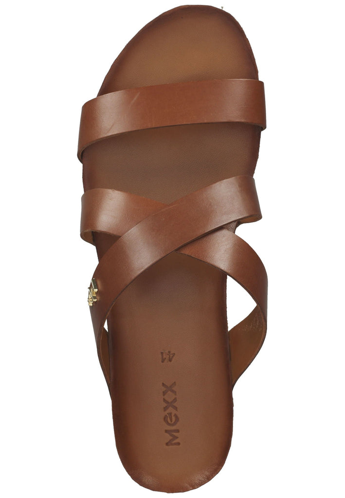 Mexx Pantoletten Leder Tan