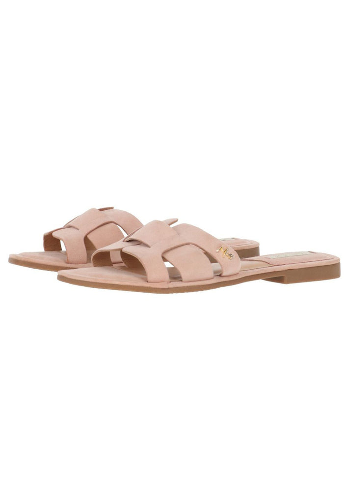 Mexx Pantoletten Veloursleder Hellpink