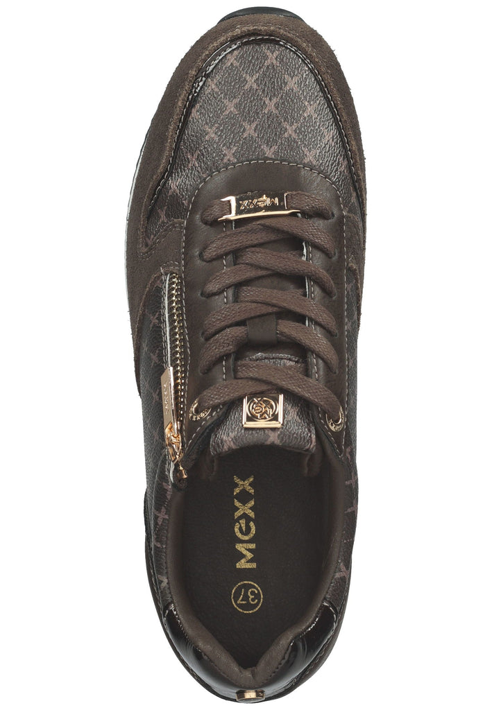 Mexx Sneaker Lederimitat/Textil Dunkelbraun