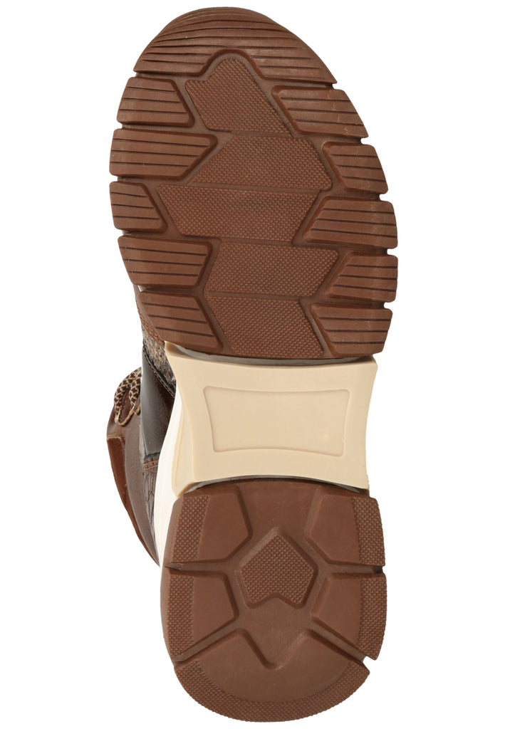 Mexx Stiefelette Leder Mittelbraun Warmfutter