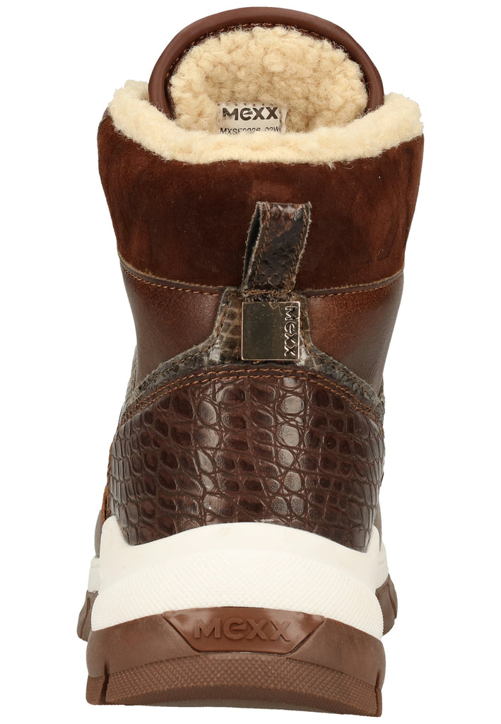 Mexx Stiefelette Leder Mittelbraun Warmfutter